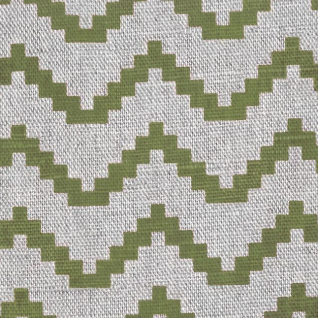 Azig Khaki- Fabric for curtains and blinds printed with Green