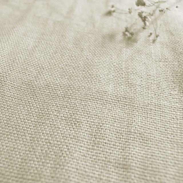 Greta Chalk -Cream Chalk linen upholstery fabric