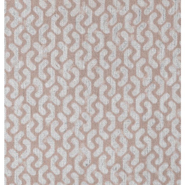Arina New Blush - Natural curtain fabric, Pink abstract print