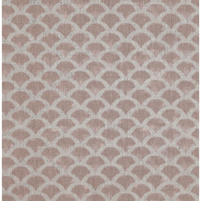 Erle New Blush - linen cotton mix with abstract pink design