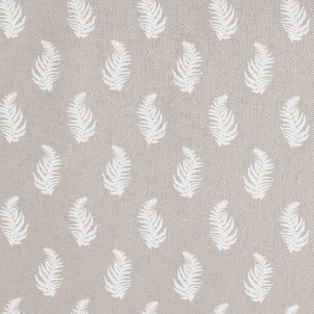 Lena-INV Taupe- Curtain fabric with Light Brown botanical print
