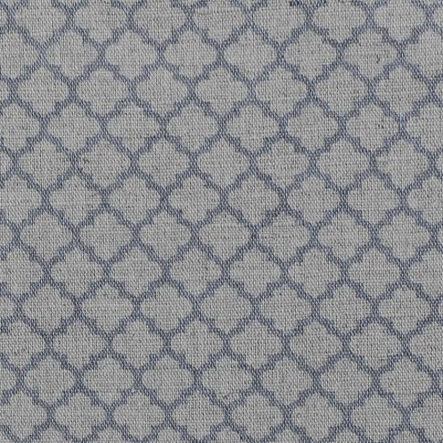 Jonna Ash - Stoff für Vorhänge, Grau marokkanischer Klee Muster