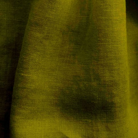 Bea Leaf - Linen Fabric - Medium Weight