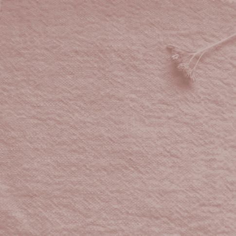 Bianco Misty Rose - Pink pre-washed 100% linen fabric