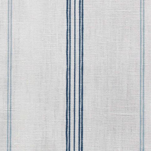 Elise Blue-WHT - vertical two toned striped fabric.