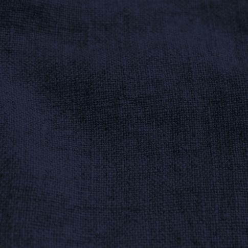 Carina Night Blue - Dunkelblau Leinenstoff, Stoffbreite 280 cm