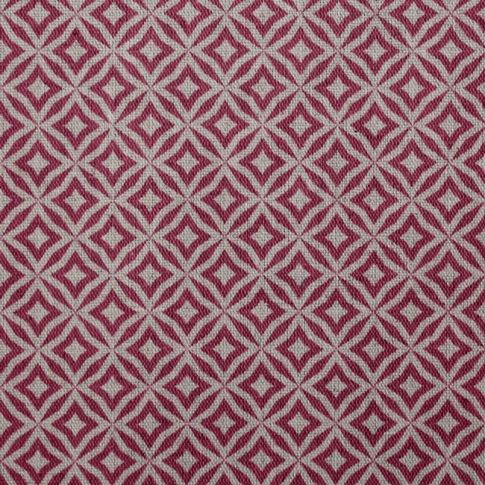 Nella Chery-  Stoff für Vorhänge, Rot Muster