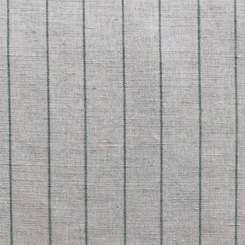 Solveig Dark Pine - Curtain fabric with green stripes