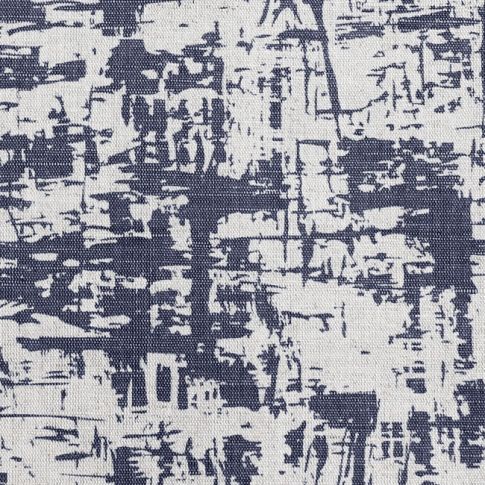 Grunge Deep Blue - Vorhangstoff, abstraktes Blaues Muster