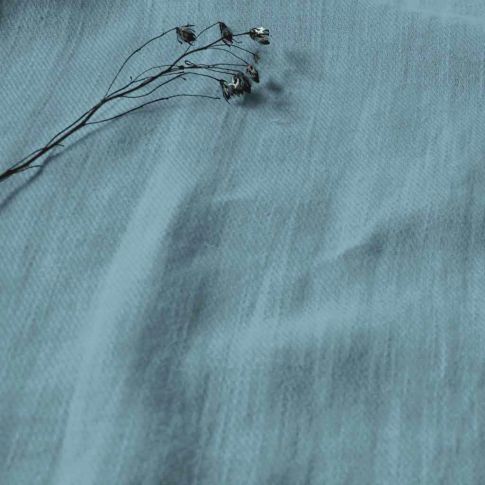 Enni Bluejay - Blue Linen Cotton fabric