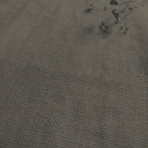 Greta Lead Grey - Dark grey linen upholstery fabric