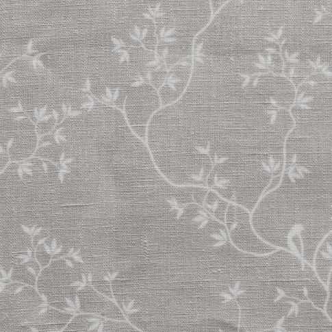 Goldfinch INV-Grey Sand- Curtain fabric with botanical print