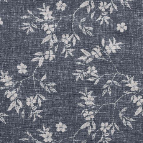 Merisa Ink - Curtain fabric with Botanical Print