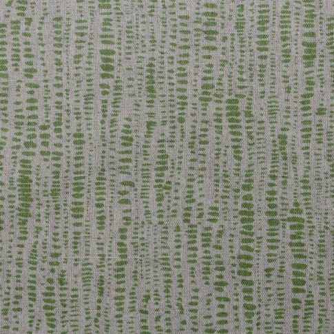 Dora Leaf- Gardinenstoff, Grünes geometrisches Muster
