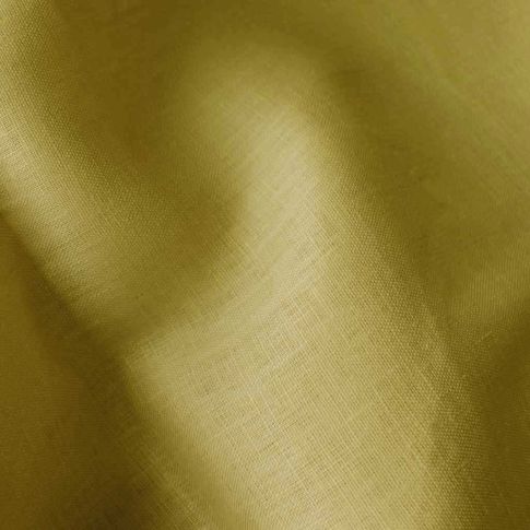 Linara Mustard - Linen Fabric - Medium Weight