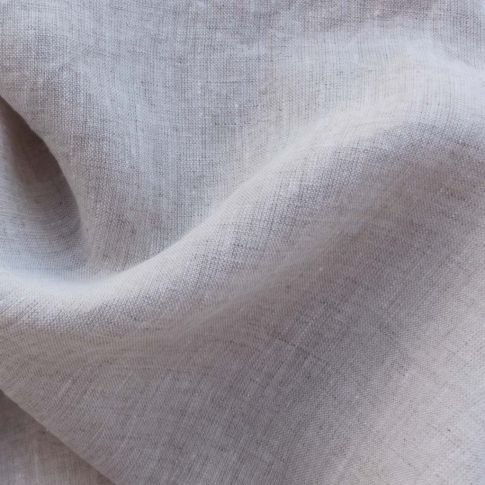Linny Oatmeal  - Linen Fabric - Medium Weight