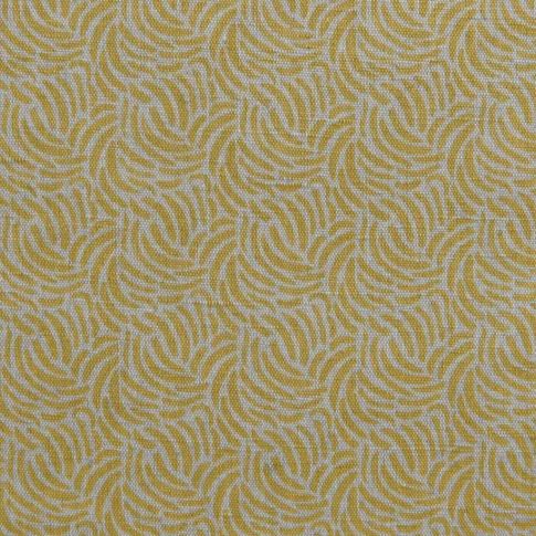 Malena Mustard - Yellow patterned fabric