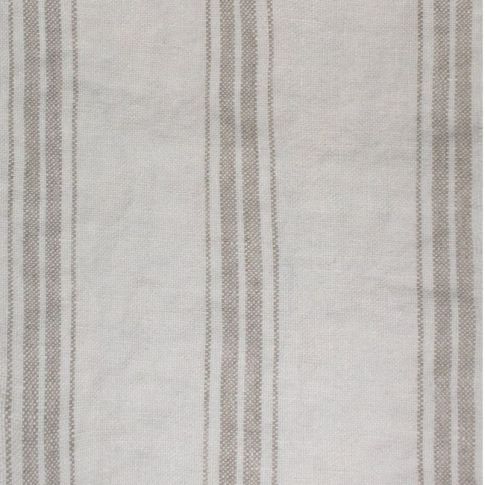 Sari Snow Striped Linen fabric