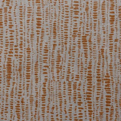 Dora Tangerine  -Stoff für Vorhänge, Orange Muster