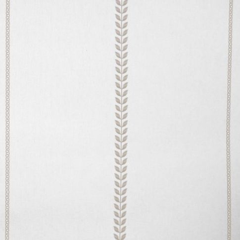 Berit Taupe - curtain fabric with Beige striped print
